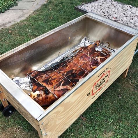 electric chinese box pig roaster|caja china pig roasting box.